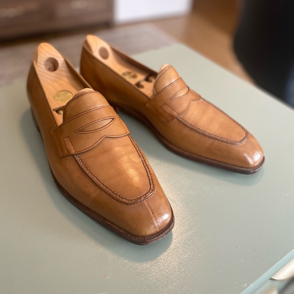 John Lobb Leather Loafers